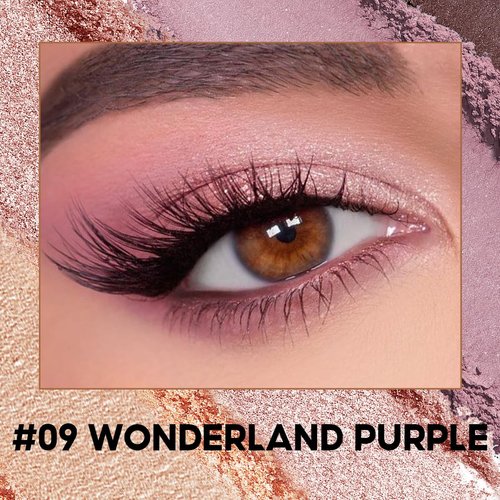 CARSLAN Eyeshadow Palette, Longlasting Eye Makeup Palettes in Matte, Shimmer Eye Shadow, High Pigmented Warm Natural sombras para ojos for Daily Use, 09 Wonderland Purple