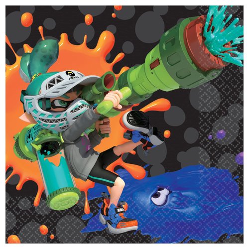Splatoon Design Beverage Napkins-16pc