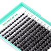 Bodermincer 10-12-14-16mm MIX D Curl Lash Clusters Individual Lashes Mink Cluster Eyelash Extension Natural 3D Russian Volume Faux Eyelashes Individual Lashes Makeup (M01# 8-10-12-14-16mm MIX)