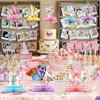 PIXHOTUL Butterfly Centerpieces for Tables - 9 PCS Butterfly Honeycomb Table Centerpieces, 1 PC Butterfly Tablecloth Butterfly Party Decorations for Girl Birthday Baby Shower