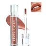 Hydrating Lip Tint Stain-1Pcs Tinted Plumping Lip Glow Oil, Moisturizing Water Lip Stain Makeup, Pigmented Non-Sticky Vegan Lip Gloss, Multi-Use Lip & Cheek Tint, Nude Glossy Finish, Cruelty Free-02#