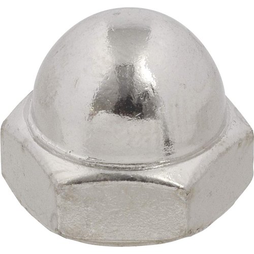 Hillman 180087 Nickel Acorn Nuts, 1/4"x 20", 100 Piece