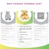 Thermal-Aid Zoo Animals - Honey The Yellow Bear - Heatable Therapeutic Stuffed Animals for Kids - Hot & Cold Therapy - Ice Pack & Heating Pack