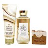 Bath & Body Works Warm Vanilla Sugar - Duo Gift Set - Body Cream and Shower Gel With a Yamma Jamma Bar Soap.