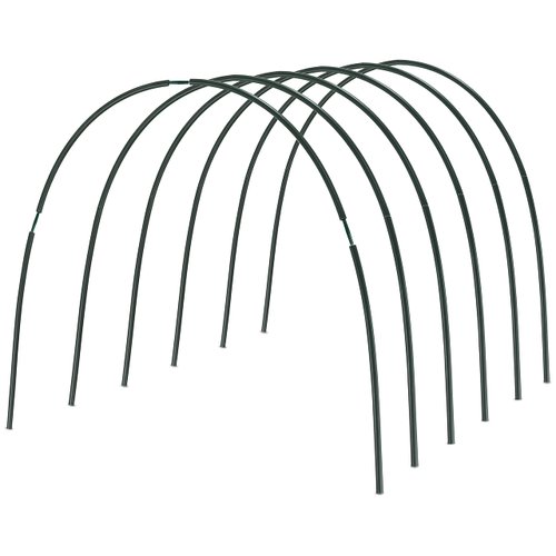 Gardzen DIY Garden Hoops Grow Tunnel Trellis Arch, Mini Greenhouse Outdoor, Greenhouse Hoops for Raised Beds 24PCS