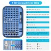 DIVANC Precision Screwdriver Set,130 in 1 Screwdriver Kit with 120 Screwdriver Bits Repair Tool Kit,Magnetic Screwdriver Set for Repair Computer,Smart Phone,Household Appliances,Game Console (Blue)