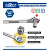 LABEAR- 4pcs socket wrench adapters, Ratcheting Wrench to Square Drive Adapter Set