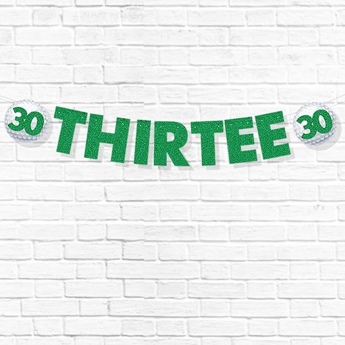 30th Birthday Decorations for Women Men Pre-Strung Glitter Golf Birthday Party Decor Sign Funny B...