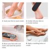 Pumice Stone Foot File - Wooden Pedicure Feet Scrubber with Handle for Callus, Dry, and Dead Skin Removal - Heel Scraper for Feet, Hands, and Body - Foot Filer for Use in Shower