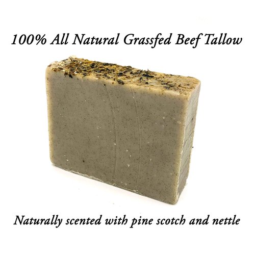 HUNTER CATTLE CO. EST'D 2004 HC Meadow Bloom Tallow Bar Soap - Forrest Pine 2 Pack - Made with All Natural 100% Grass Fed Tallow Handmade Soap Bar - Great for Face or Body Soap