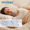 VELPEAU Neck Brace for Neck Pain and Support, Soft Cervical Collar for Sleeping, Vertebrae Whiplash Wrap Aligns, Stabilizes & Relieves Pressure in Spine for Women & Men(Grey, Medium 3″)