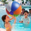 Pijaborg Beach Ball, Inflatable Beach Ball Bulk Durable and Thick Beach Balls for Pool Beach Outdoor Activities (6 Beach Balls of Various Sizes)