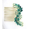 Faship Gorgeous Green Crystal Hair Comb