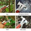 Camping Gear Multitool, Cool & Unique Birthday Gifts for Men Dad Husband Boyfriend, 18-in-1 Survival Gear for Outdoor Hunting Hiking, Emergency Escape Tool with Axe,Hammer,Plier,Knife,Bottle Opener