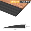 Rubber Door Threshold Ramp Self-Adhesive Rubber Ramp for Door Threshold 2/5 Inch Rise for Wheelchair Scooter Doorway Floor Tile Threshold Transition Strip Reducer (Gray, 2 in Wide x 3.3Ft Long)