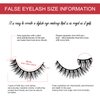 Lashes Natural Look False Eyelashes Anime Lashes Fluffy 3D Volume Eyelashes Cosplay Fake Eyelashes Sweat-proof Eye Lashes 7 Pairs Natural Foxy 15mm (5D04)