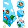Nefelibata Gone Fishing Tablecloths Fishing Birthday Decorations Waterproof Table Cover Little Fisherman Party Supplies Baby Shower Decor for Boy Plastic Set of 3/42" x 88"