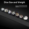 DNDND Liquid Sharp Edge DND Dice, A Full Set of Liquid D&D Die with Gift Case for Dungeons and Dragon Game (Grey Liquid)