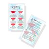 Lip Blush Stages of Healing & Aftercare Instructions Card | 50 Pack | 2x3.5" inches Business Card Size | Lip Blush Lip Glow Lip Tint PMU Lip Liner Full Lip Tint Tattoo | Holographic Look Design