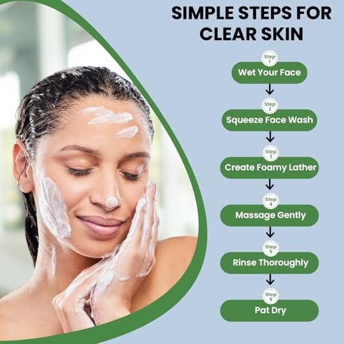 SBS STOW BULK SUPPLY Acne Foaming Face Wash — Oil-Controlling Facial Cleanser for Blackheads & Pimples — Gentle & Moisturizing Facewash to Reduce Redness (150g/5.3oz)