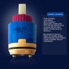 Belanger FC9AC010 Ceramic Plastic Faucet Cartridge - Replacement Cartridge with Single Lever Cartridge - Pressure Balance Cartridge Replacement Low Torque Structure Type - JH04BD Hain-Yo, 40mm