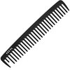 HEETA Hair Detangling Comb, Wide Tooth for Wet & Dry Hair, Curly & Straight Hair, No Handle Comb Styling Shampoo Comb for hair combing, scalp massage, hair cutting & hair styling, Black