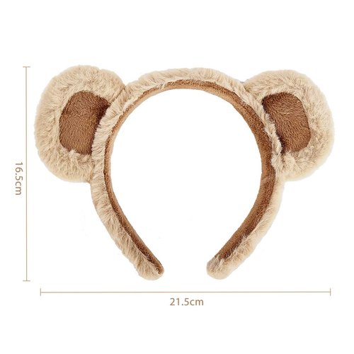 WXJ13 Bear Ears Headband Party Headwear Women's Face Wash Costume Accessories, Children's Gifts Hair Hoops for Theme Show