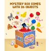 JoyCat Mystery Alphabet Box for Kids 26 PCS Letters Sorting Matching Game Activities Letter Sounds Fine Motor Learning Toys for Preschool Kindergarten Classroom Present for 3+ Years Kids Toddlers