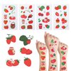 24 Sheets Strawberry Temporary Tattoos, Birthday Decorations Strawberry Party Favors