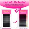 TDANCE Cashmere Easy Fan Lash Extensions Self Fanning Volume Lash Extensions 0.05mm D Curl 8-15mm Mix Length Matte Black Mega Volume Lash Extensions (0.05-D,8-15mm)