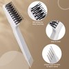 Yaomiao 2 Pieces Hair Brush Cleaner Tool 2-in-1 Hair Brush Cleaning Tool Hair Brush Remover Rake for Removing Hair Dust Mini Wet Hair Comb for Removing Dirt Home Salon Use (Gray)