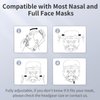RESCOMF Headgear Strap Replacement CPAP Mask Strap Compatible with Most Nasal and Full Face Sleep Apnea Masks, Durable Stretchy Material, Medium (Headgear Only)
