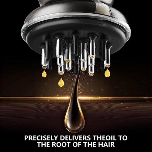 HUAYULINK Hair Oil Applicator Comb,Hair Oil Applicator and Scalp Massager 2 in 1,Scalp Oil applicator Comb for for Hair Care,Hair Growth,for Salon Care,Oily/Greasy Hair