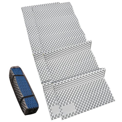 REDCAMP Closed Cell Foam Sleeping Pad for Camping, 22" Wide Lightweight Folding Camping Pad for Hiking Backpacking, 72"x22"x0.75", Royal Blue 2 Packs
