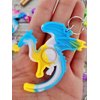 HOZKEAP 12 Packs Funny Dragons Mini Pop Varied Keychain fidgets Bubble Toys for Kids Children Classroom Students Gifts from Teacher,Birthday Party Favors