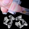 DRDS 10Pcs Nail Tips Clip for Quick Building Polygel nail forms Nail clips for polygel Finger Nail Extension UV LED Builder Clamps Manicure Nail Art Tool