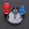 Nail Art Palette Makeup Palette Glass Nail Art Palette Nail Art Display Cosmetic Mixing Tools Nail Art Painting Color Toning Glass DIY Tool Drawing Color Dish Glue Holder(Round glass sheet 02)