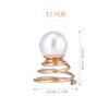 Luxshiny Pearls for Hair 12pcs Pearl Spiral Hair Pins, Gold Twists Hair Coils Pearls Hair Clip Pearl Hair Accessories for Wedding Party Prom