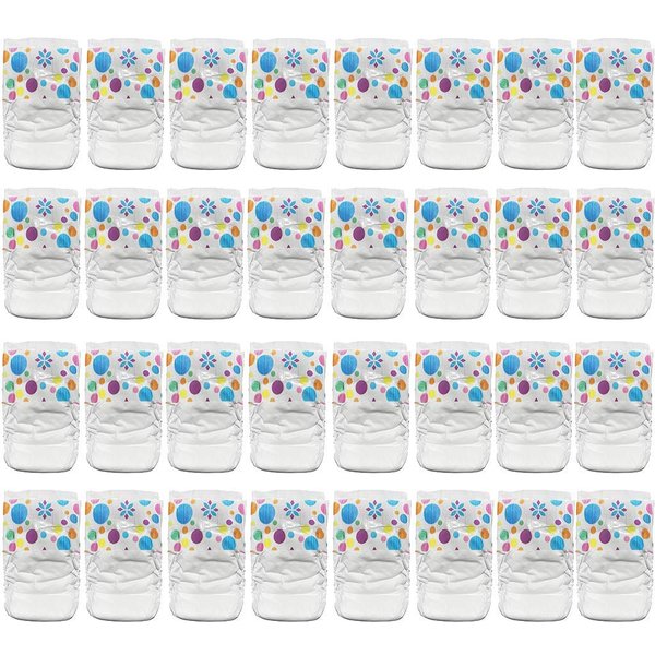 Pail Buddies Baby Doll Diapers Refill Value Pack for Baby Alive Baby Dolls, 32 Diapers