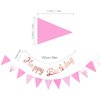 Esweny Cat Birthday Party Supplies Decorations Meow Letter Balloons Cat Paw Print Balloons Happy Birthday Banner for Pet Birthday Party Supplies