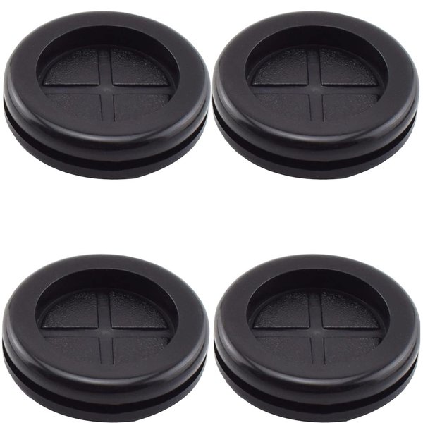 Aifeier ET Firewall Rubber Grommets 2-18 ID 2-12 Drill Hole Double-Sided Hole Plugs for Wire Protection - 4 PCS