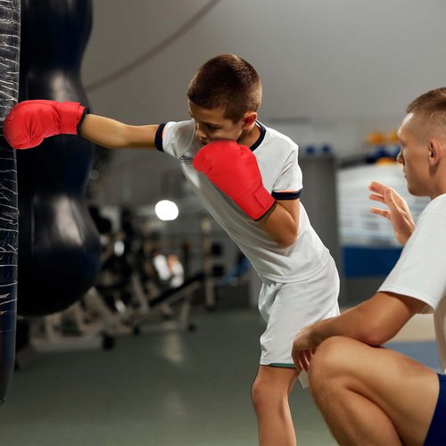 Micnaron Boxing Gloves, 2 Pair Boxing Gloves for Kids & Beginners, Punching Gloves, Professional Shockproof Leather Sparring and Training Gloves Set