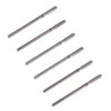 MZCMSL Cylinder Cuticle Drill Bits Set, 6pcs Round Top Russian Manicure Bits, 3/32 Shank efile Bit (Medium)