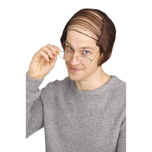 Comb Over Brown Bald Wig