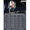 NORTHYARD Men's 10" Athletic Basketball Shorts Workout Gym Quick Dry Shorts Lightweight Mesh Training Shorts for Men Exercise Black L