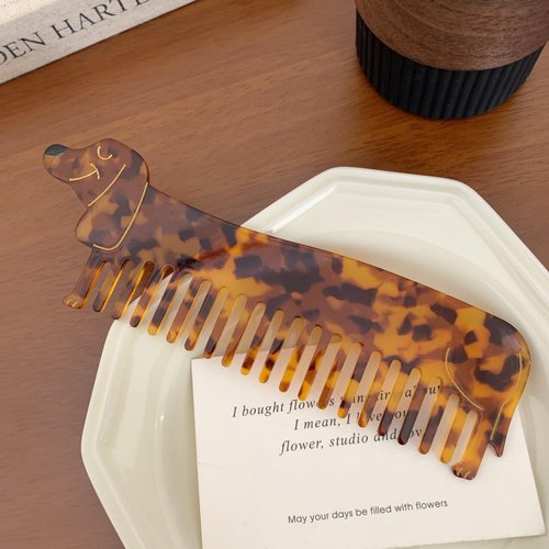 Generic Cute Dachshund Hair Comb for Girls - Detangles and Smooths Hair with Adorable Animal Shape Design. (Dachshund)