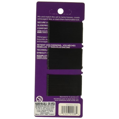 Goody Styling Essentials Bobby Pins, Black, 2 Inches, 60 Count