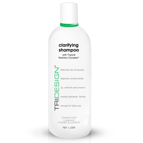 TRI Hair Care Clarifying Shampoo- Clarifying Shampoo For Build Up- Purifying Hair Shampoo with Topical Nutrition Complex- Shampoo For Hair Color Preparation- Home or Salon Shampoo- 34 Oz