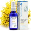 Blue Beautifly USDA Certified Organic Witch Hazel Toner for Face - Purifies Pores & Balances Sebum - with Skin-Soothing Lavender Hydrosol - Double Distilled & Undiluted for Maximum Potency - 2 fl oz