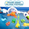 Bath Toys, Bathtub Toy with Shower Head, Slide Track for Toddles and Babies, Mold Free Floating Toy, Fishing Game, No Hole Dinosaur Fun Bath Time Gift Toys Girls Boys Ages1-3